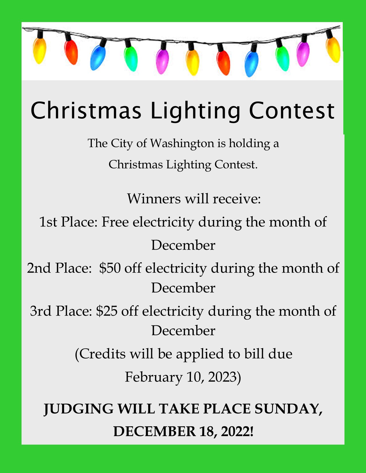 Lighting contest